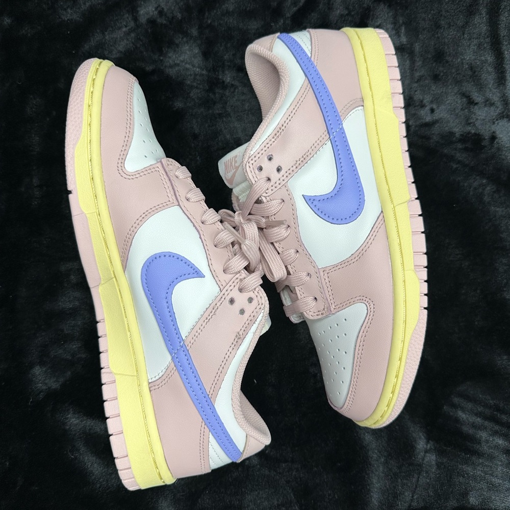 Nike Women's Sneakers in Pink, Lavender, and Yellow